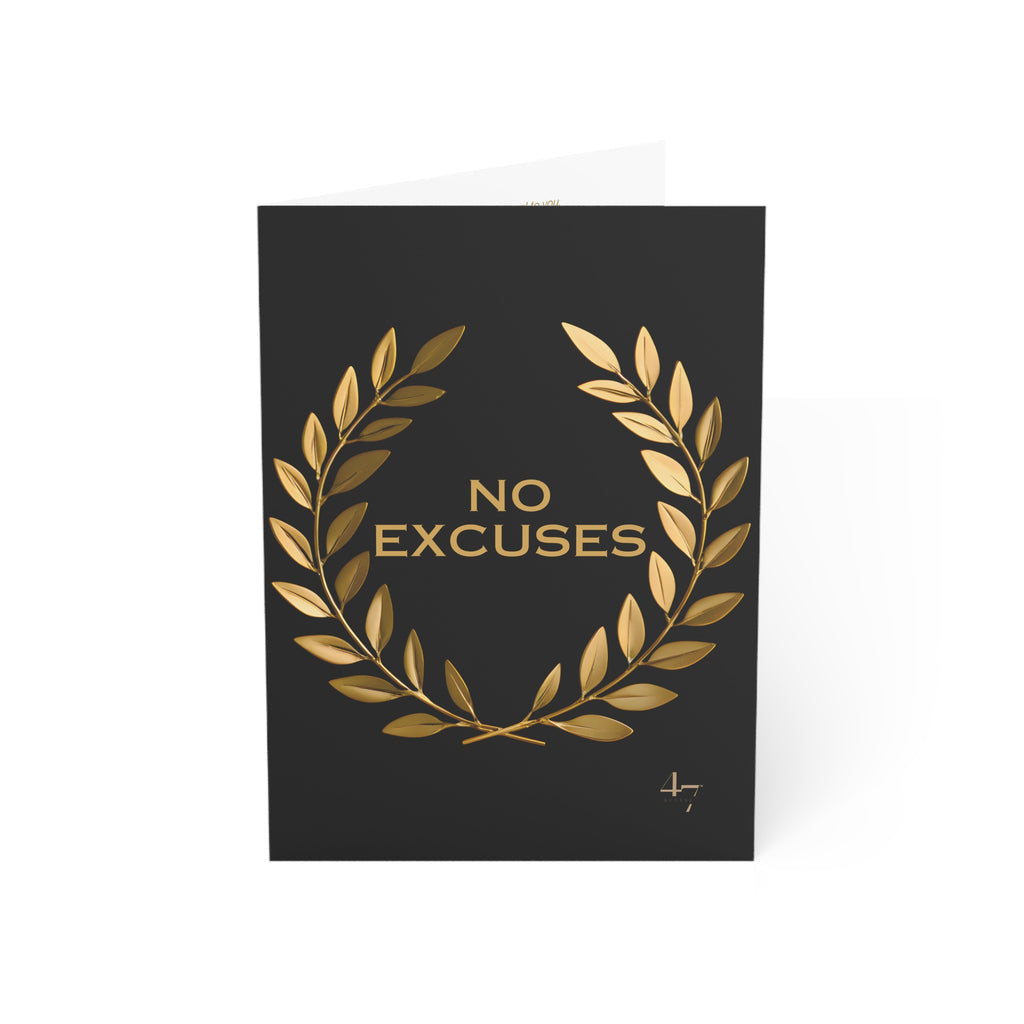 Noir "No Excuses" Personal Pursuit Card