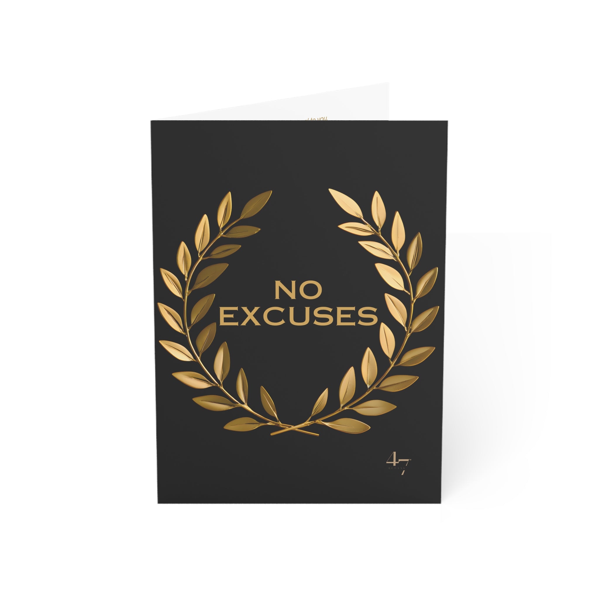 Noir "No Excuses" Personal Pursuit Card