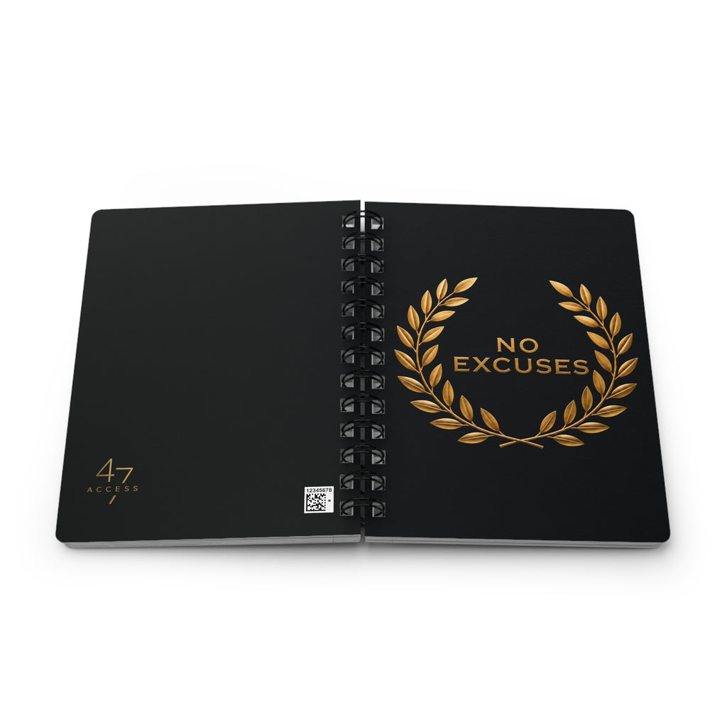 Access 47 No Excuses Noir | Signature Spiral Journal
