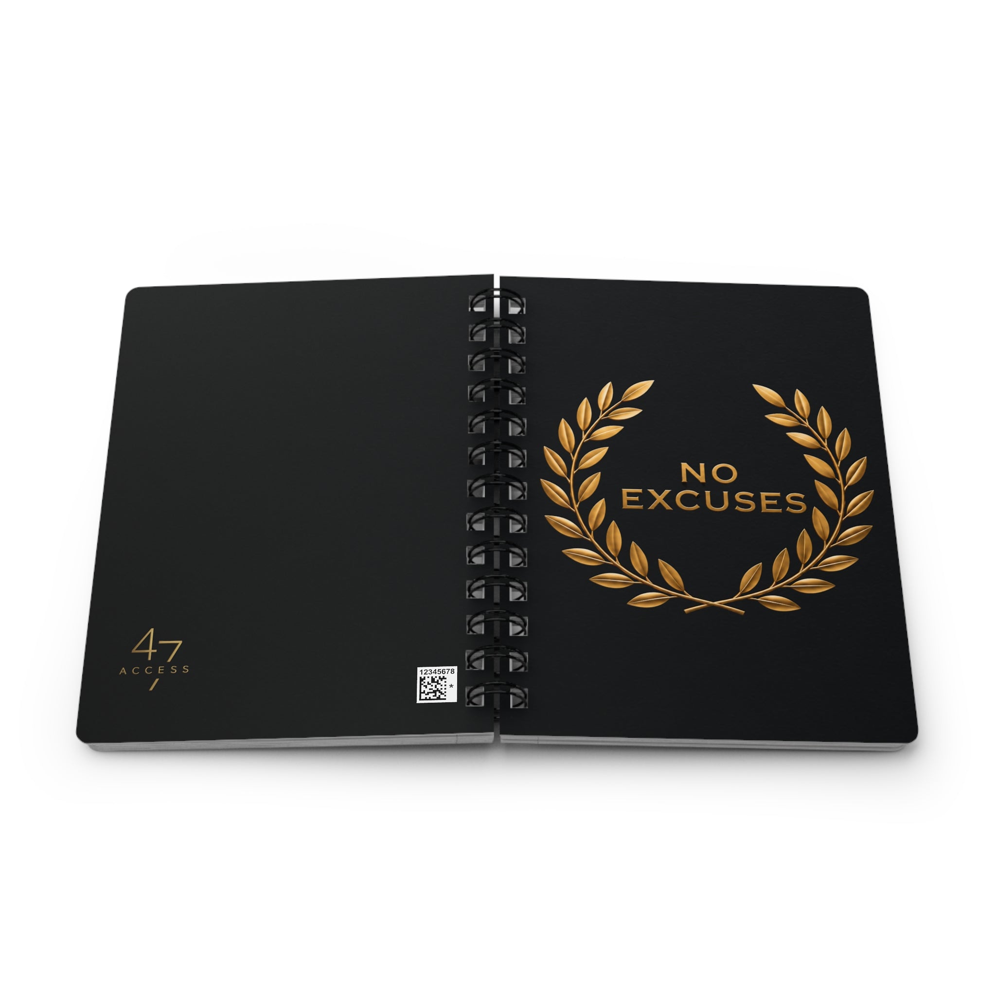 Access 47 No Excuses Noir | Signature Spiral Journal
