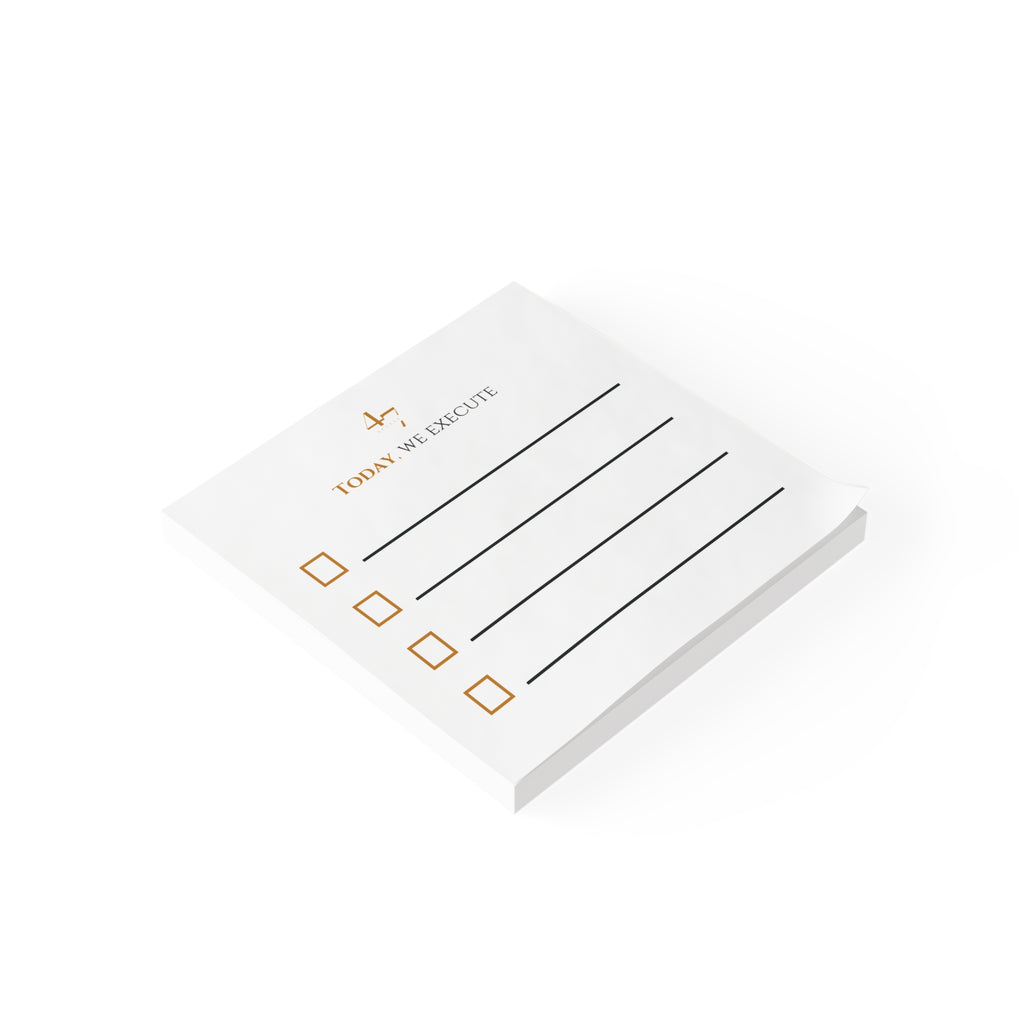 Today, We Execute | Access 47 Execution Sticky Notes