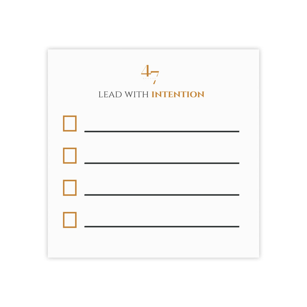Lead With Intention | Access 47 Execution Sticky Notes