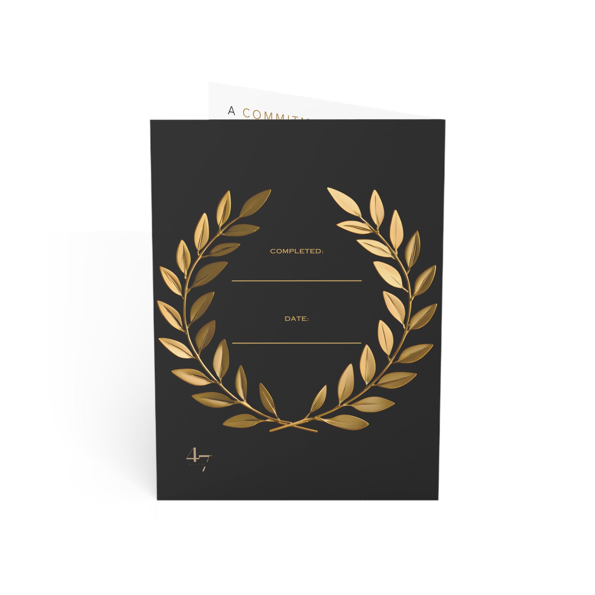 Noir "No Excuses" Personal Pursuit Card