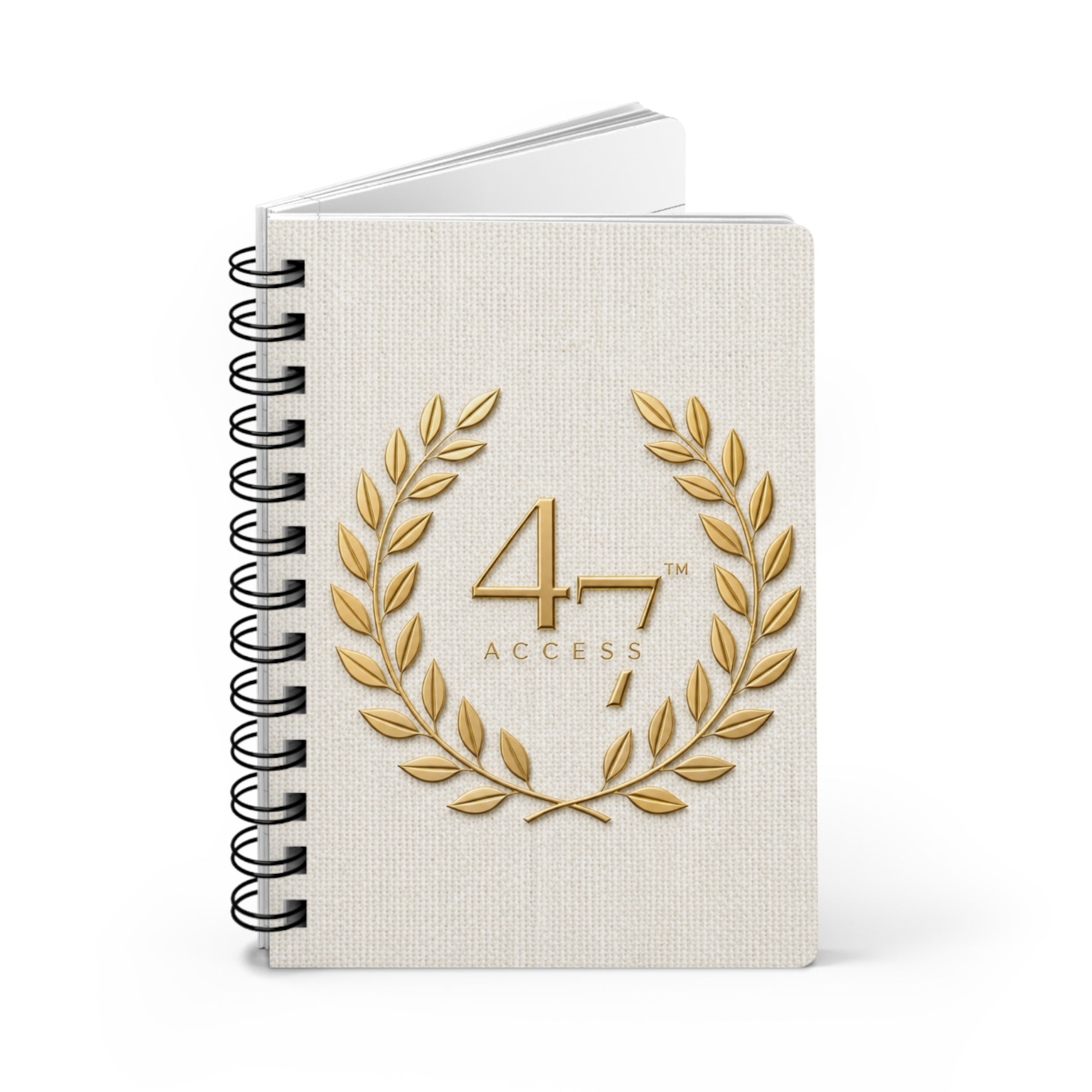 Access 47 Ivory Linen | Signature Spiral Journal