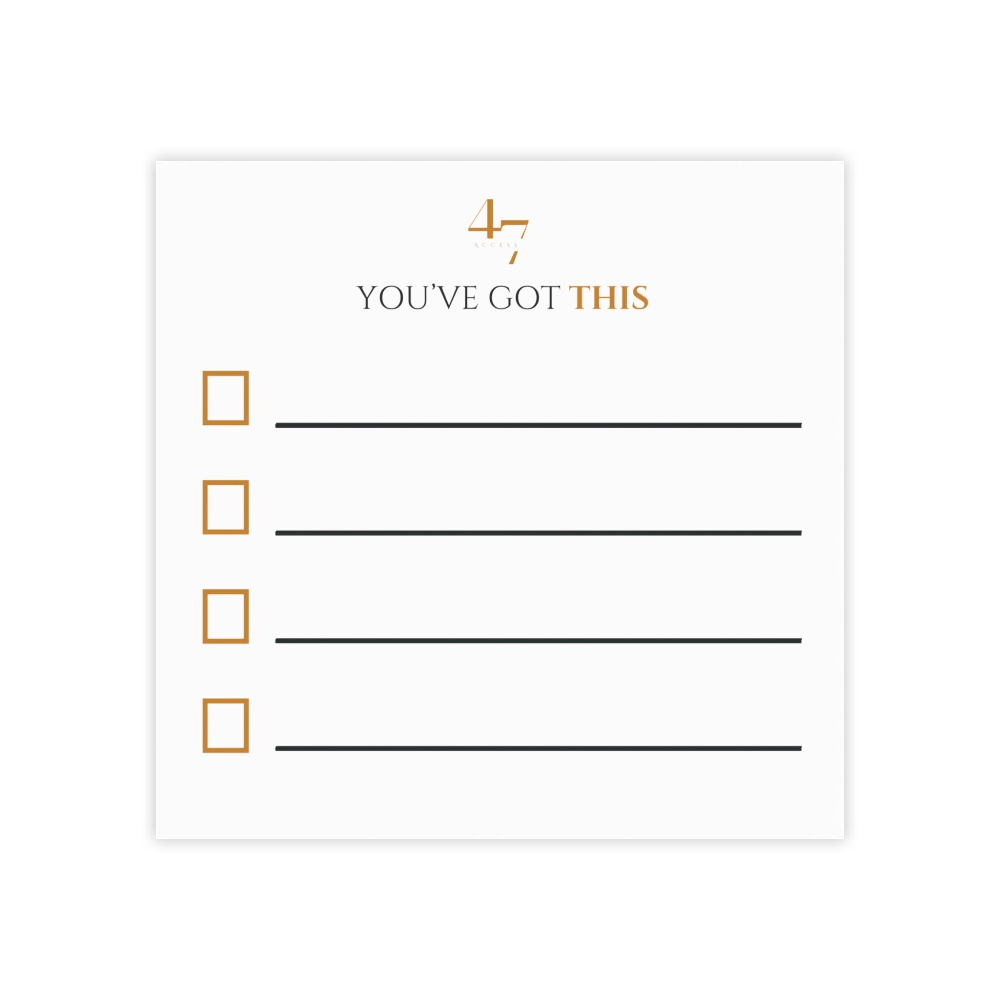 You've Got This | Access 47 Execution Sticky Notes