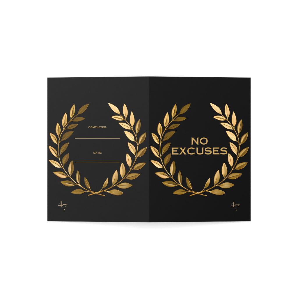 Noir "No Excuses" Personal Pursuit Card