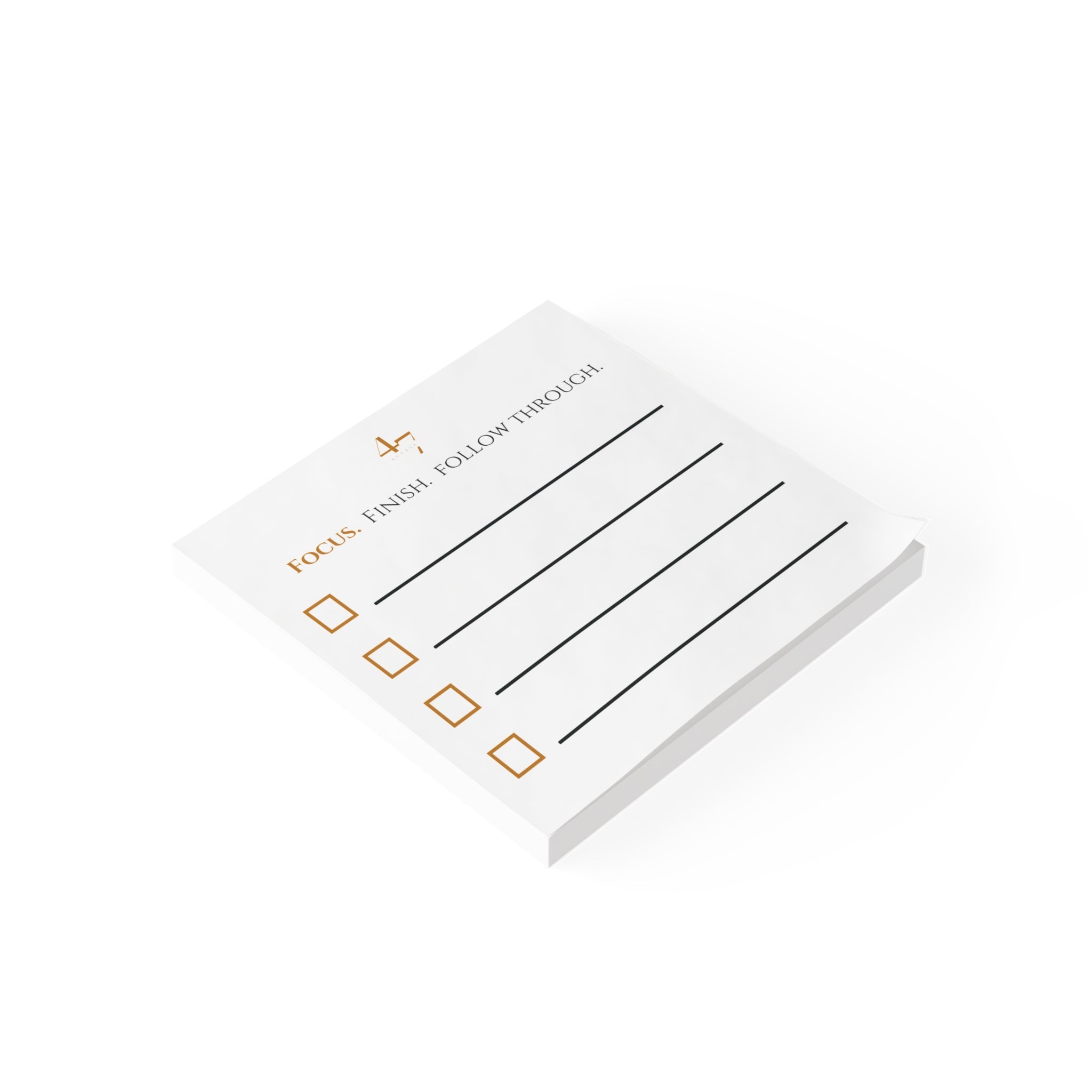 Focus. Finish. Follow Through. | Access 47 Execution Sticky Notes