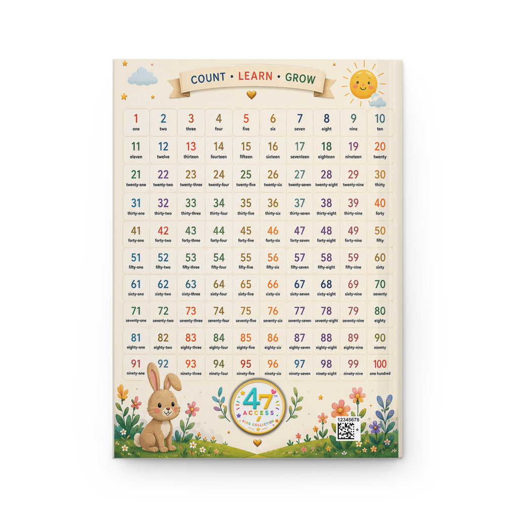 Access 47 Kids Collection | I Can Count to 100 Hardcover Journal