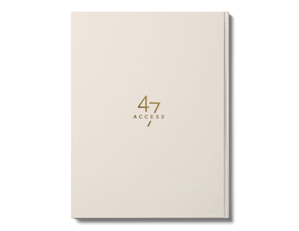 Back cover of the Access 47 Execution Journal – Loyal Ivory