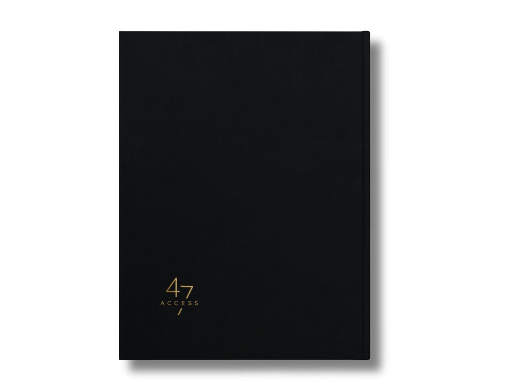 Back cover of the Access 47 Execution Journal – No Excuses