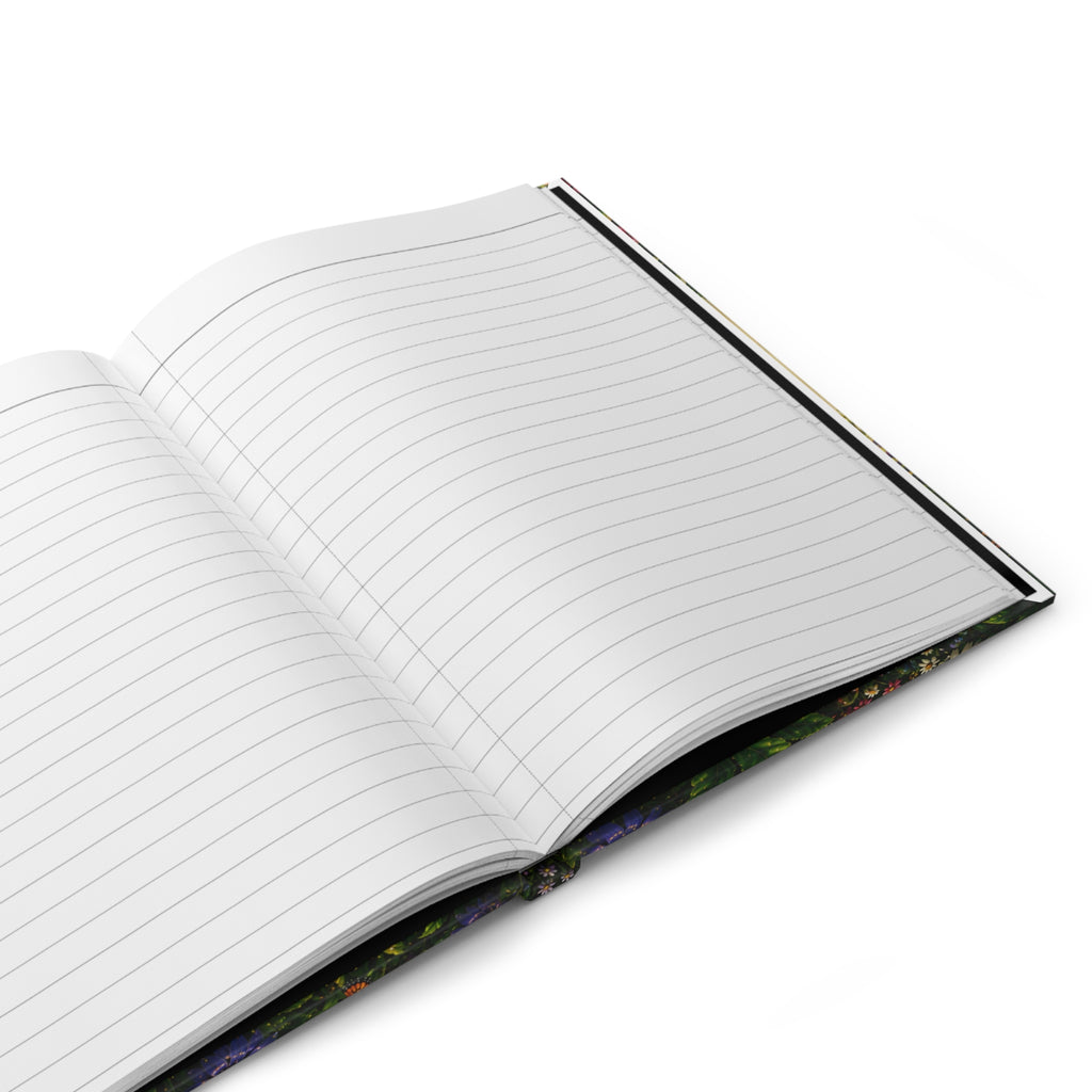 Open pages of the Access 47 Kids Hardcover Journal – Butterfly Life Cycle